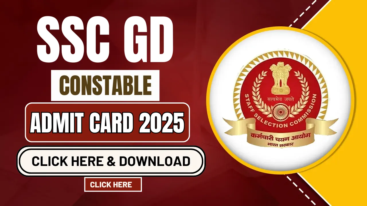 SSC GD Constable Admit Card 2025